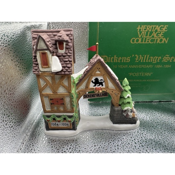 DEPT 56 DICKENS VILLAGE POSTERN 10th YEAR ANNIVERSARY 1984-1994 #9871-0 - Picture 2 of 9